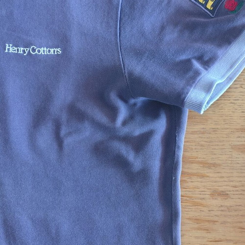 Henry Cottons men's slim fit polo shirt like new, purple, size M