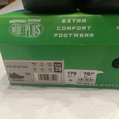 Joma women's sneakers new, size 39, black