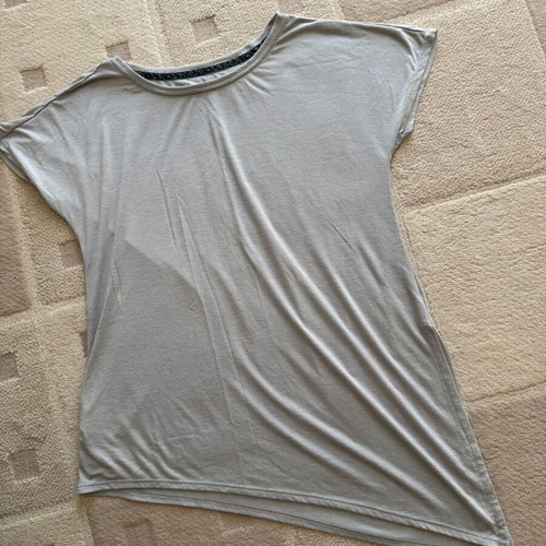 TCM Tchibo Asymmetrical Athletic Grey Top used, one size