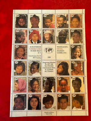 Germany Commemorative Stamp Sheet Kuratorium Tuberkulose In Der Welt 1988 like new