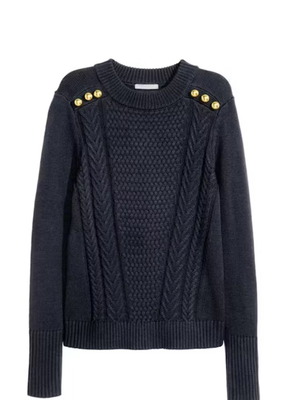 H&M πλεκτό μπλε σαν καινούργιο small