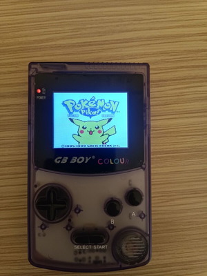 Portable game console like new with illuminated screen