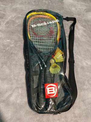 B-SQUARE Rapid Ball set used with 2 rackets and carrying bag