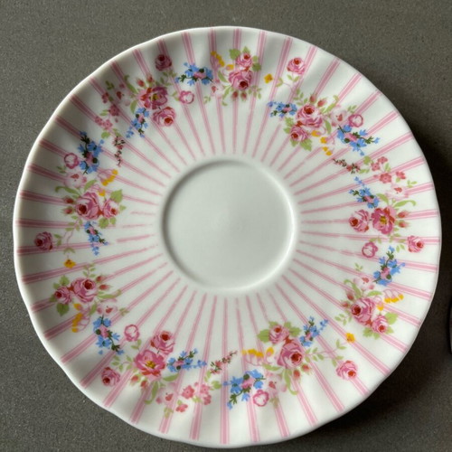 Porcelain cup with saucer used