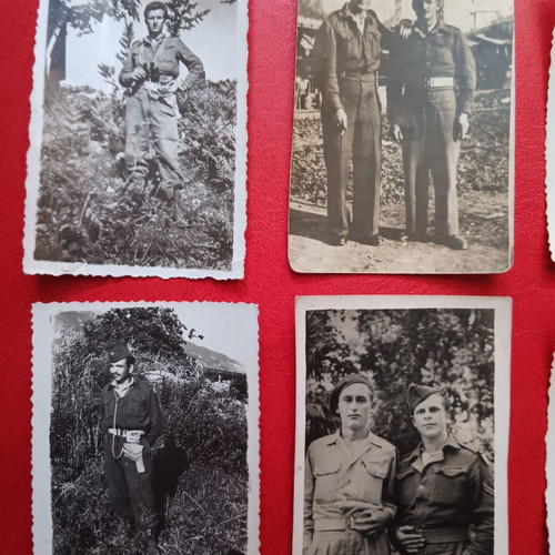 Lot of 6 collectible military photos used