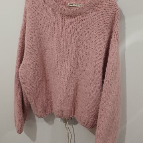 Pull & Bear soft pink sweater, size L