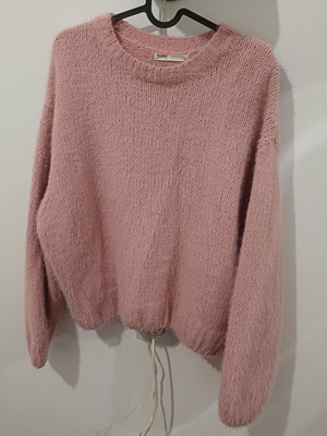 Pull & Bear soft pink sweater, size L