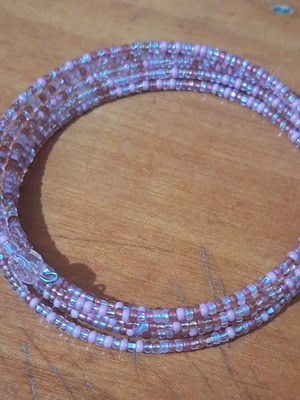 Handmade pink bracelet made to order