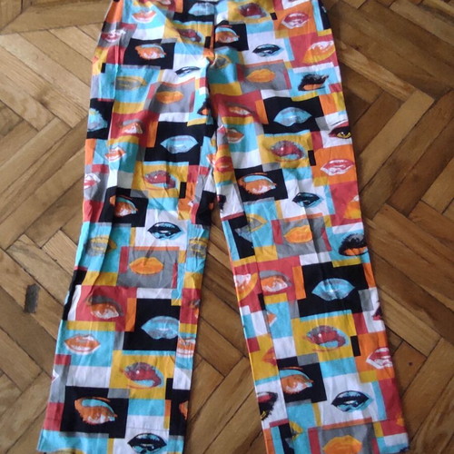 Apart lips pants used, colorful, size XS