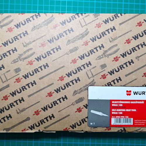 Würth WGLG 100 self-igniting gas soldering device set new