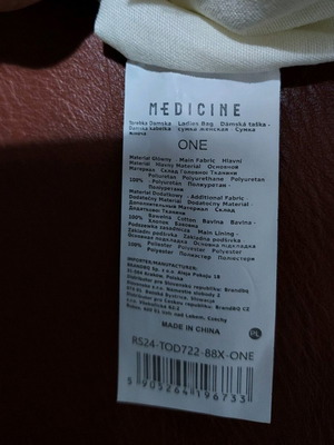 Τσάντα Medicine δερματινη ταμπα μεσαίου μεγέθους σαν καινούργιο