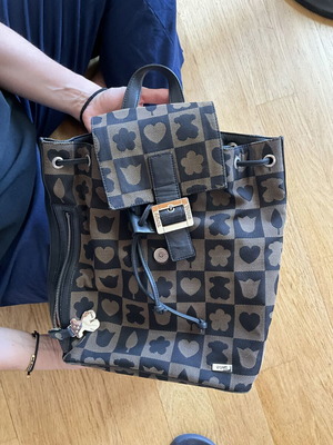 Tous backpack like new, classic design, black and brown