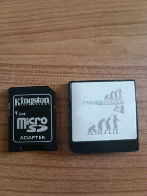 CycloDS Evolution flashcart used with Kingston Micro SD