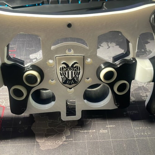 PAOK steering wheel for Logitech G29 used, 3D printed