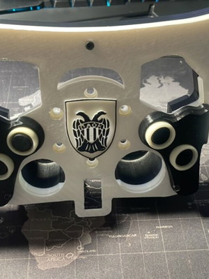 PAOK steering wheel for Logitech G29 used, 3D printed