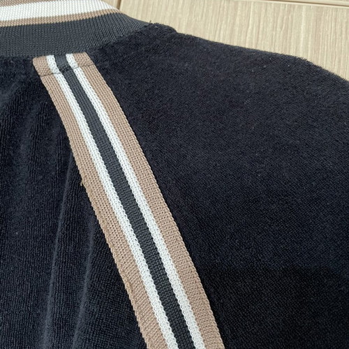 Sugarfree black velour zip-up jacket, size M