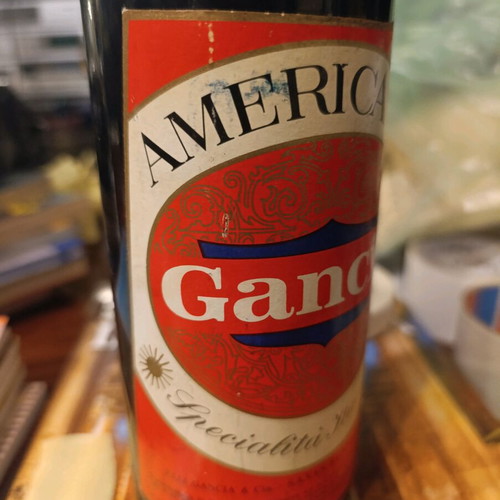 Vintage Gancia Americano Aperitivo 1L new, collectible bottle