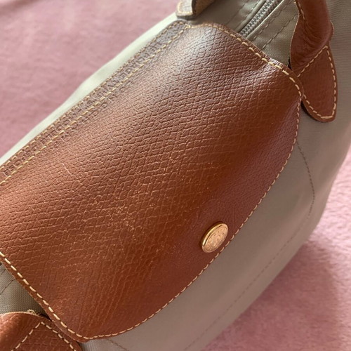 Longchamp handbag used, beige