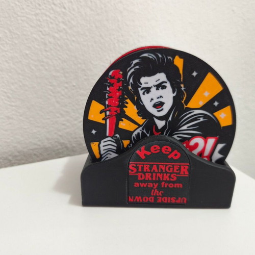 Stranger Things coasters new, plastic PLA material