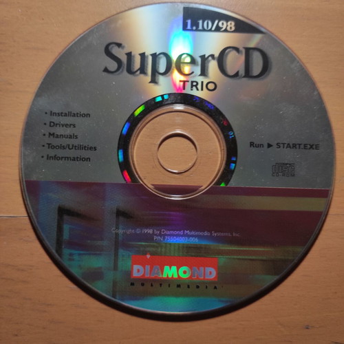 SuperCD Trio 1.10 Diamond Multimedia 1998 σαν καινούργιο