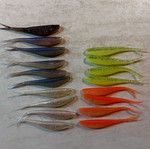 Fishing softbaits 5cm like new