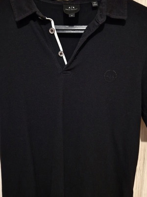Armani Exchange men's polo shirt like new, black, size M