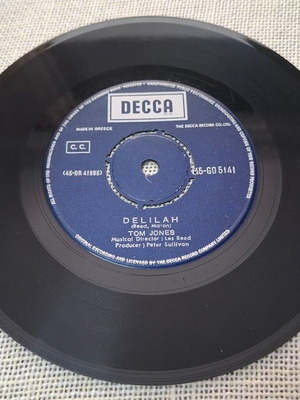 Tom Jones Delilah 7' μεταχειρισμένο, pop