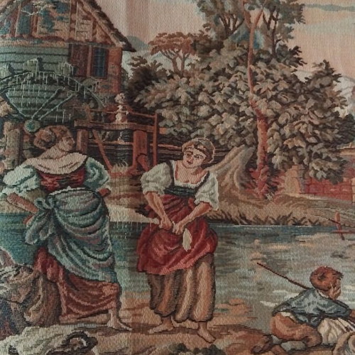 Vintage wall tapestry 210x82 cm new, classic Boucher design