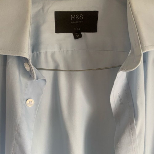 Marks & Spencer Men's Slim Fit Shirt Sky Blue Like New