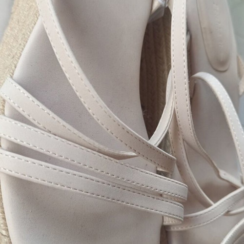 Bershka women's summer platform sandals new size 41 beige