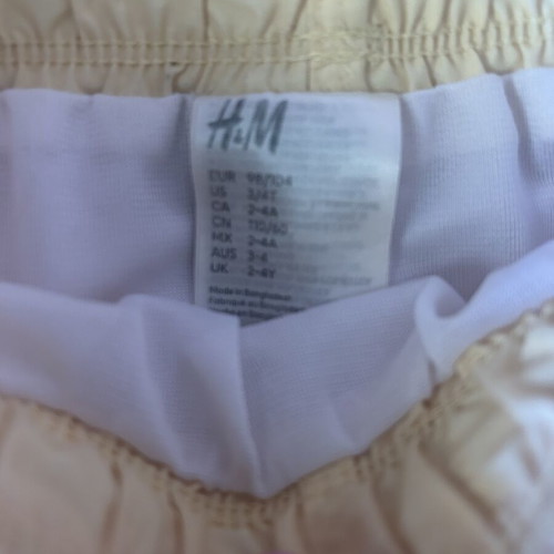 Boys' swimwear set with sun protection shirt H&M like new, ages 2-4