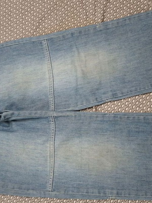 Prenatal jeans with side buttons for adjustment like new