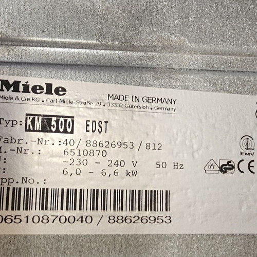 Miele Ceramic Hob 4 Zones with Inox Frame New