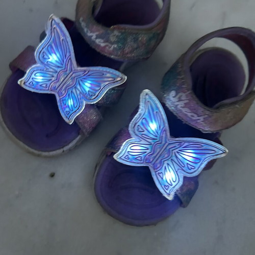 Branded purple sandals size 25, used, excellent condition
