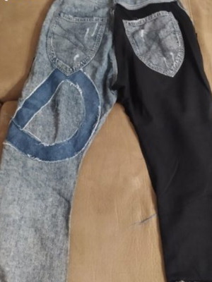 Djofra jeans loose fit, deep, size 27 used