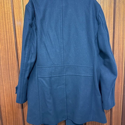 Zara Man Dark Navy Wool Blend Peacoat like new, XXL