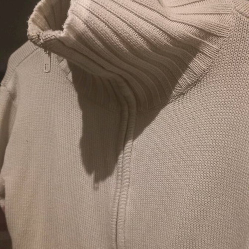 Sweater cardigan with zipper new, beige