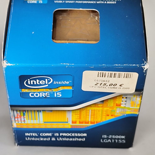 Intel Core i5-2500K Box with Factory Cooler like new, LGA 1155