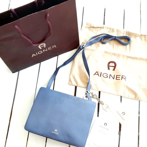 Aigner collectible 50th anniversary bag new, 2 compartments, purple