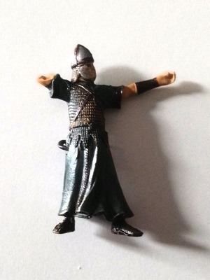 Medieval Archer Figure used, large with missing parts