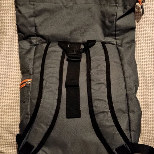 Mcan backpack bag gray with orange details like new