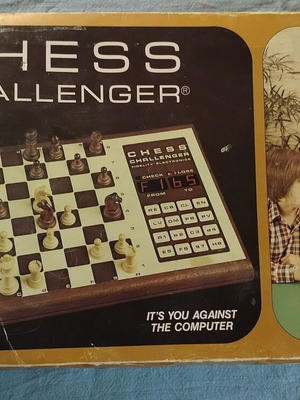 Chess Challenger Fidelity Electronics electronic chess used, 70s-80s, missing white pawn