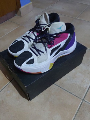 Nike Air Jordan JZoom αθλητικά παπούτσια μέγεθος 44 λευκά και μαύρα σαν καινούργια