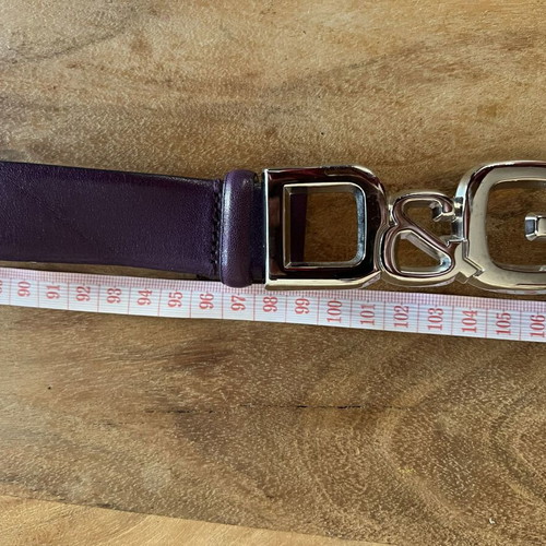 Dolce & Gabbana leather belt like new, adjustable size 105, purple