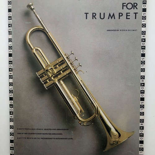 Music books with trumpet sheet music like new