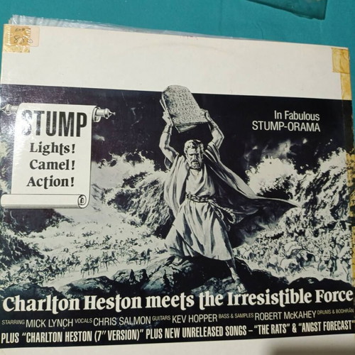 Stump Lights! Camel! Action! Charlton Heston meets the Irresistible Force vinyl record