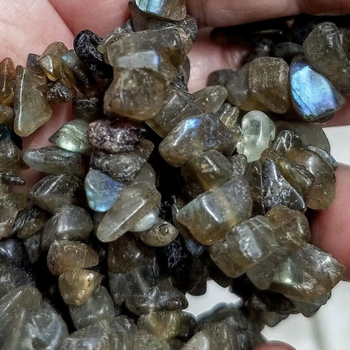 Labradorite necklace new, length 94 cm