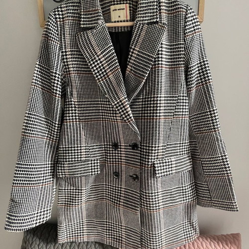 Pink Woman coat used, size M, lightweight women's