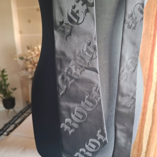 John Richmond tie new, black silk