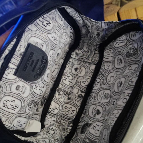 Diptyque Perfume Set new with leather bag and skincare cream